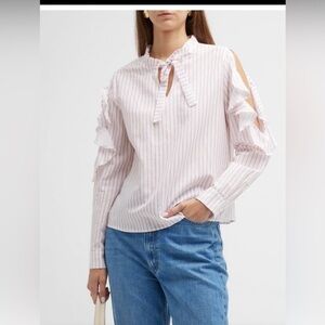 NWT in sealed bag Harshman Indre Striped Cutout Blouse- various sizes $228